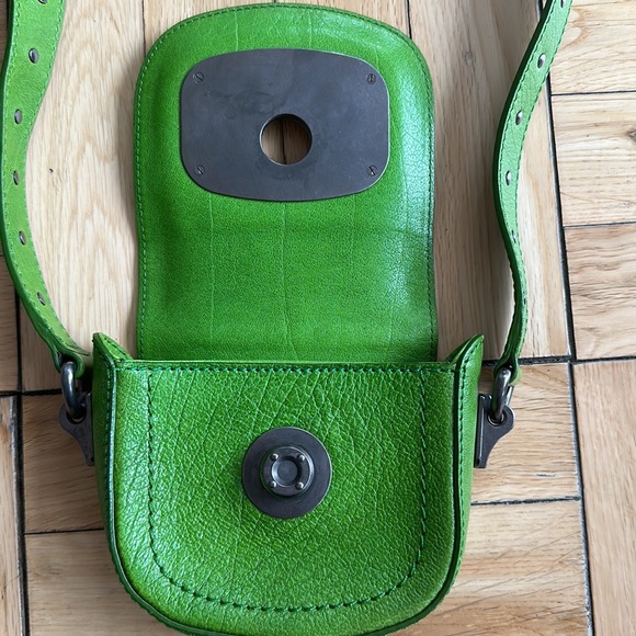 CELINE Crossbody Green Mini Bag Leather Stud - Picture 4 of 6